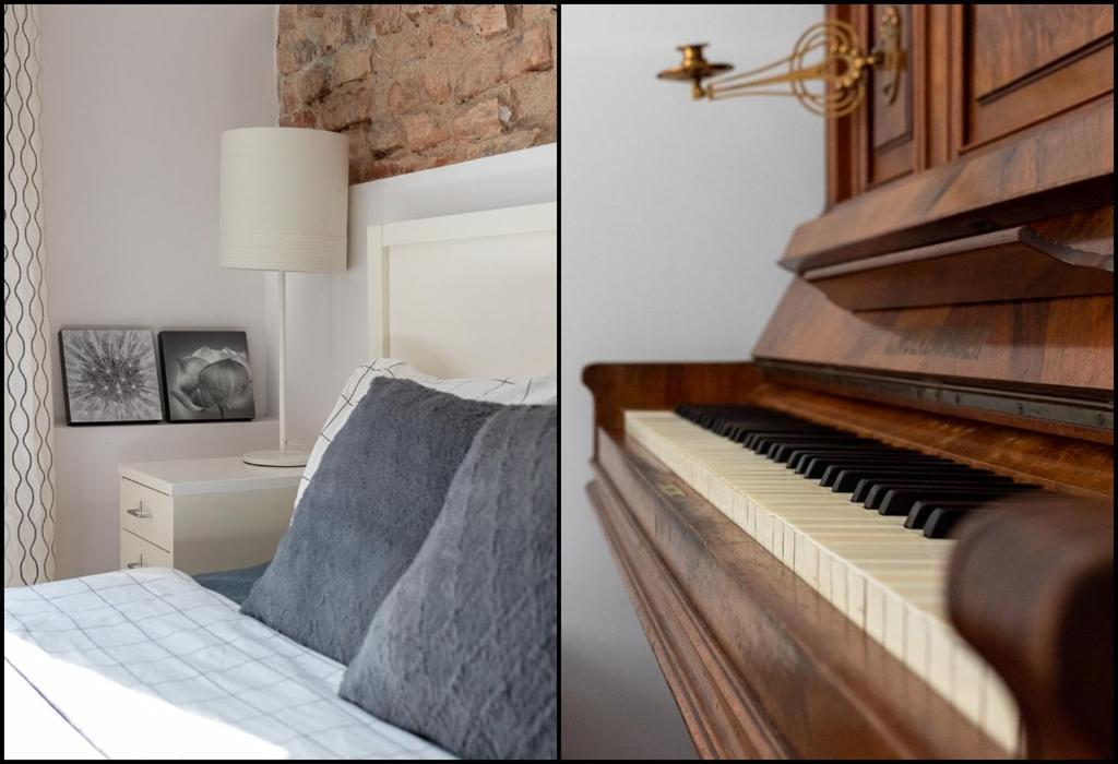 Piano Apartment W Sercu Starego Miasta Gdańsk Kültér fotó